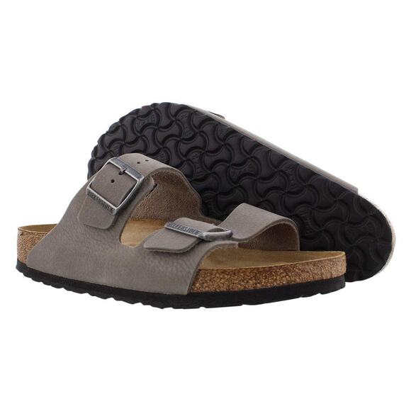 BIRKENSTOCK MEN\'S ARIZONA SANDALS, SOFT WHALE GREY, 11 MEDIUM US main image 4